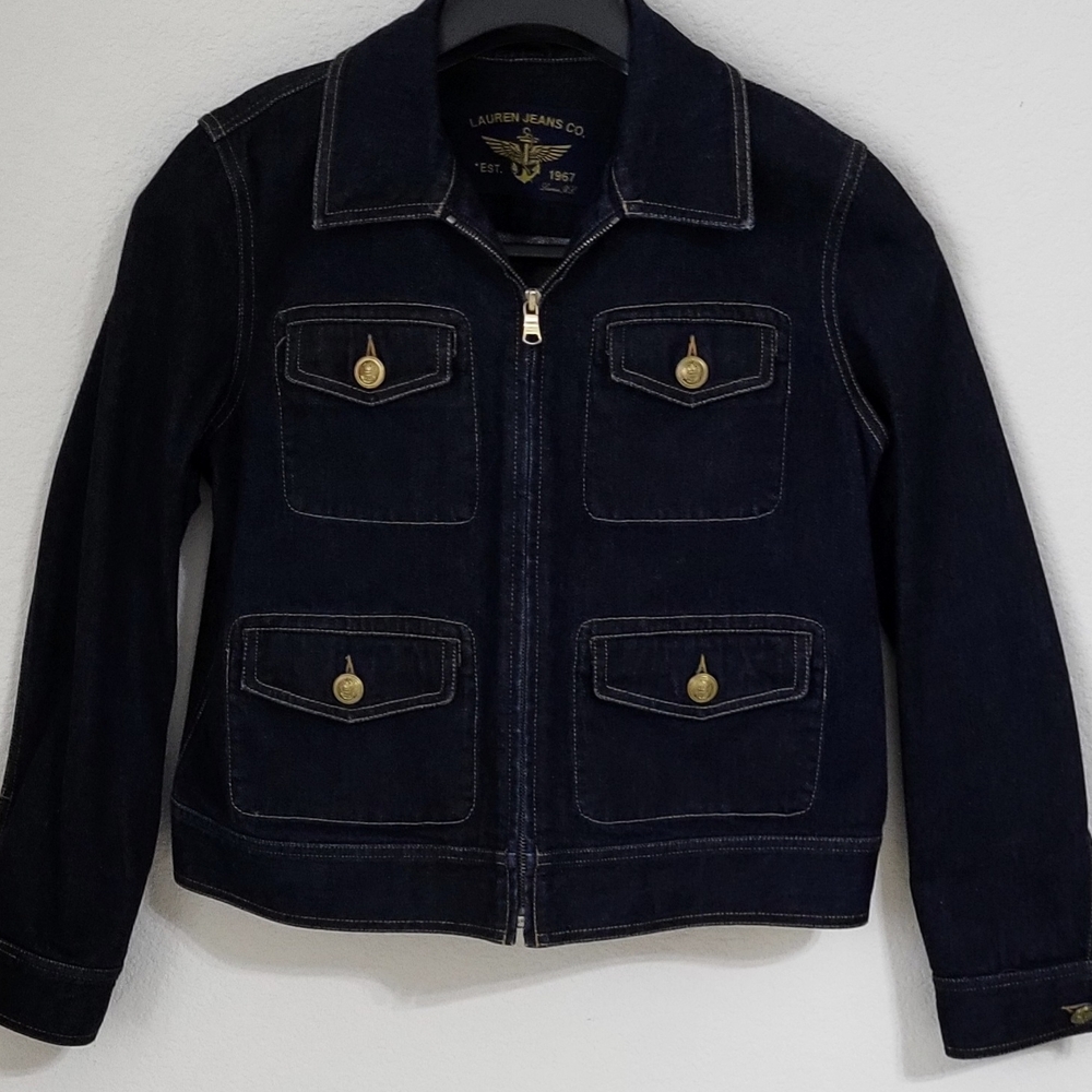 Lauren Jeans Company Denim Jacket - Dark Blue